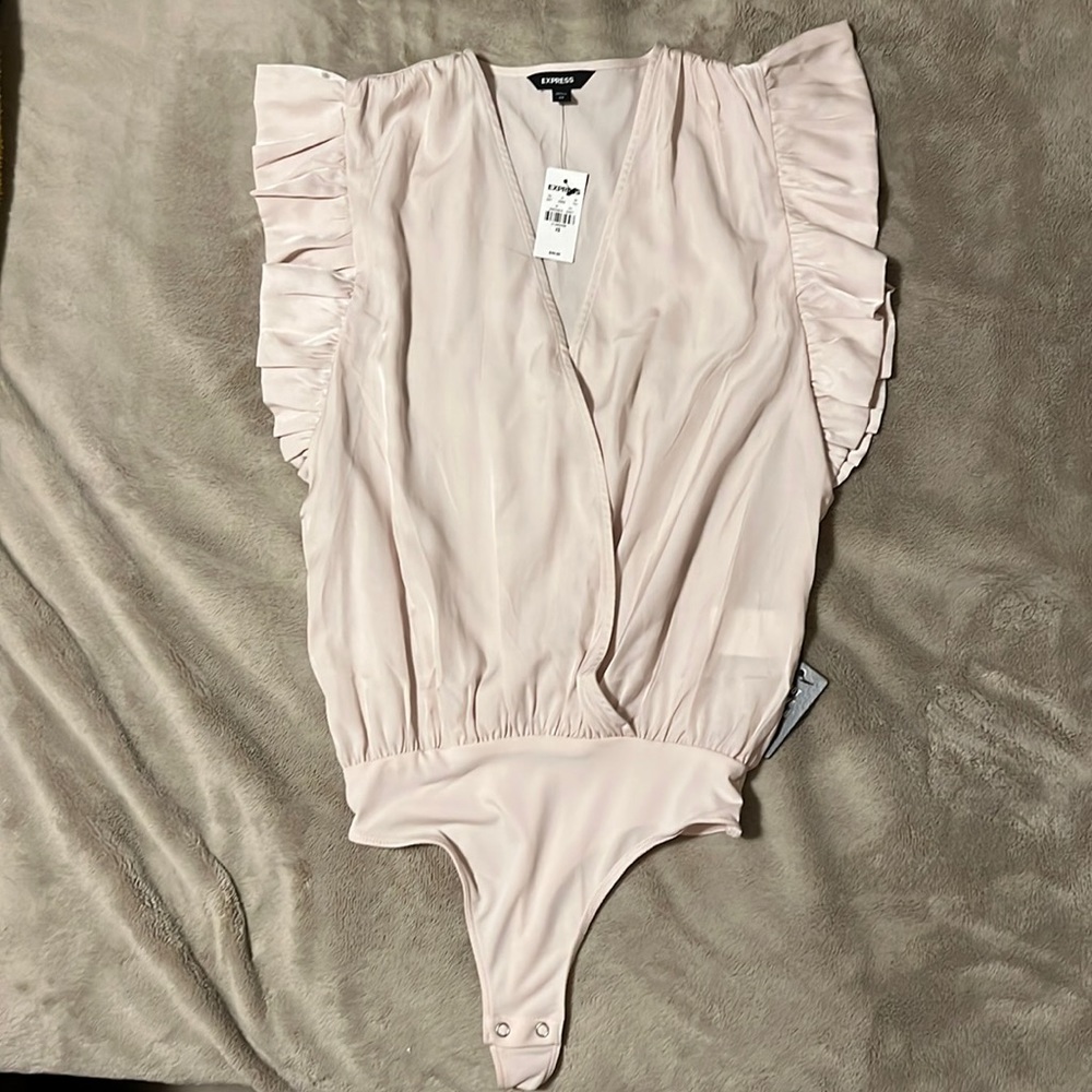 NWT Express flutter wrap bodysuit